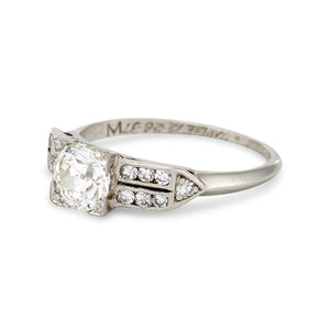 1937 Art Deco Engagement Ring