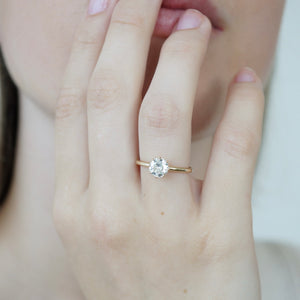 Repurposed Diamond Engagement Ring, 0.90 Carats