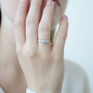 Vintage Five Diamond Ring, 0.58 Carats