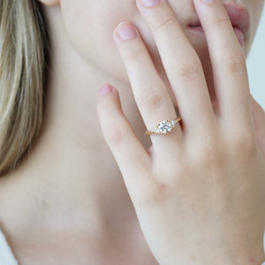 The Lily, Custom Engagement Ring,  1.17 Carats