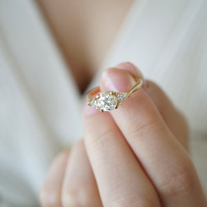 The Lily, Custom Engagement Ring,  1.17 Carats