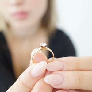 Antique Engagement Ring, 0.46 Carat