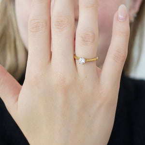 Vintage Engagement Ring, 0.43 Carats