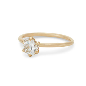 Classic Old European Cut Diamond Engagement Ring