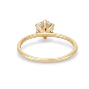 Classic Old European Cut Diamond Engagement Ring