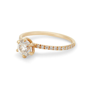 Classic Engagement Ring, 0.90 Carats
