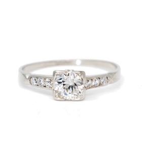 Vintage Engagement Ring, 0.50 Carats
