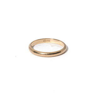 SOLD Vintage Thin Yellow Gold Wedding Band, 14k