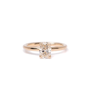 SOLD Oval Champagne Diamond Engagement Ring, 1.03 Carats