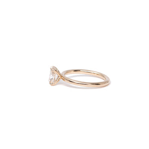SOLD Oval Champagne Diamond Engagement Ring, 1.03 Carats