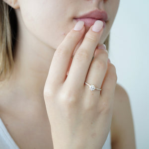 Classic Engagement Ring, 0.90 Carats