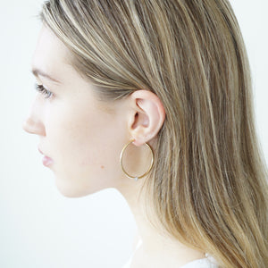 Vintage Diamond Hoop Earrings