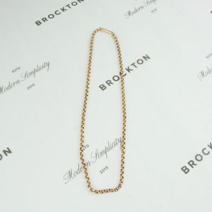 Antique 9 Ct Handmade Chain, 17 Inches