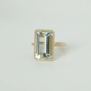Green Beryl Cocktail Ring Or Engagement Ring