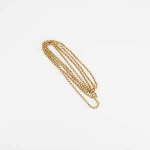 Vintage 30 Inch Rolo Chain, 9k Yellow Gold