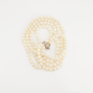 SOLD Vintage Pearl Necklace, 38 Inches
