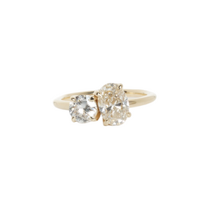 Two Diamond Moi Et Toi Engagement Ring, 1.50 Carats