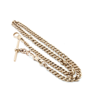 Vintage Tapered Curb Chain, 9k