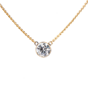 SOLD 1.36 Carat Repurposed Diamond Necklace