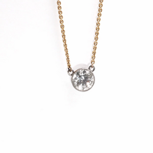 SOLD 1.36 Carat Repurposed Diamond Necklace