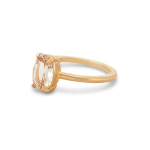 SOLD Unique Peach Sapphire Engagement Ring, 1.82 Carats