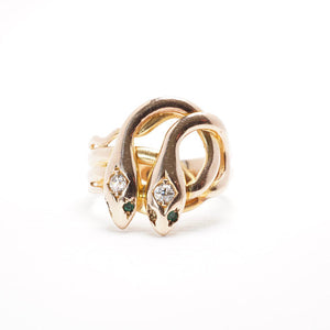 Vintage Snake Engagement Ring